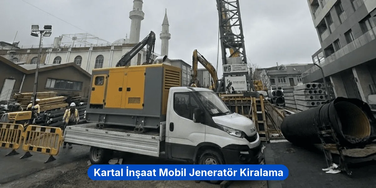 Kartal İnşaat Mobil Jeneratör Kiralama
